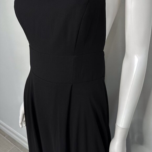 Lulus Dreamy Romance Backless Strappy High Slit Maxi Dress in Black Women's Sz L - Picture 5 of 16